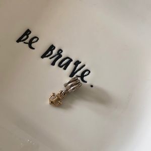 Retired authentic Pandora SS and 14-karat anchor dangle. NEW OLD STOCK